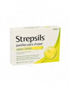 STREPSILS pastillas para chupar sabor limon, 24 pastillas