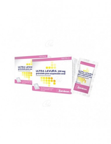 ULTRA-LEVURA 250 MG GRANULADO PARA SUSPENSION...