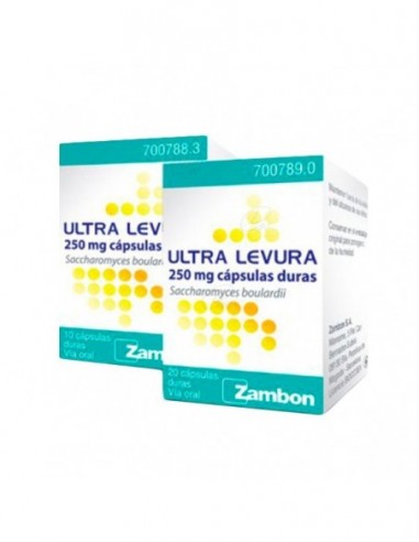 ULTRA-LEVURA 250 MG CAPSULAS DURAS, 20 cápsulas