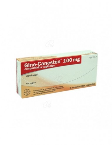 GINE-CANESTEN 100 mg COMPRIMIDOS VAGINALES, 6...