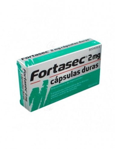 FORTASEC 2 mg capsulas duras, 10 cápsulas