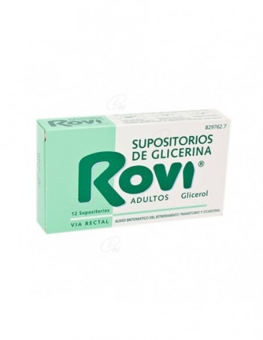 SUPOSITORIOS DE GLICERINA ROVI ADULTOS, 12...