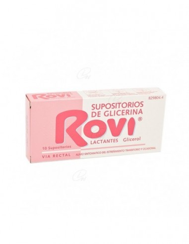 SUPOSITORIOS DE GLICERINA ROVI LACTANTES, 10...