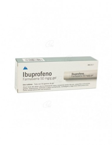 IBUPROFENO FARMASIERRA  50 mg/ g GEL, 1 tubo de...