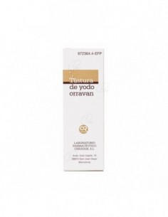 TINTURA DE YODO ORRAVAN SOLUCION, 1 frasco de 25 ml