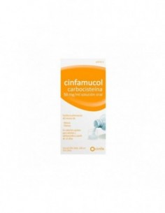 CINFAMUCOL CARBOCISTEÍNA 50 mg/ml SOLUCION ORAL, 1 frasco...