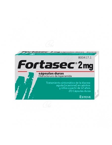 FORTASEC 2 mg capsulas duras, 20 cápsulas