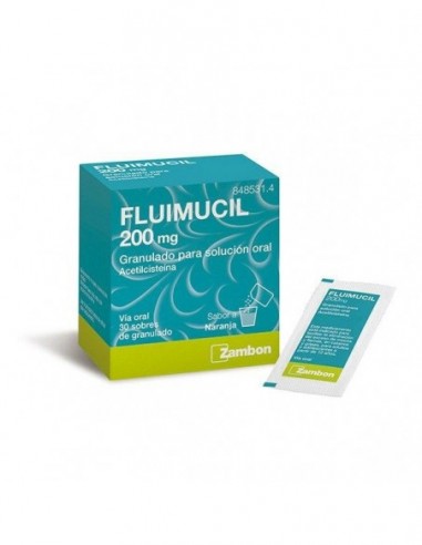 FLUIMUCIL 200 mg GRANULADO PARA SOLUCION ORAL,...