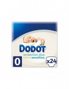 PAÑAL INFANTIL DODOT PROTECCIÓN PLUS SENSITIVE TALLA 0 