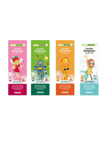 Nosa Attack Loción Antipiojos 5% dimeticona 100 ml