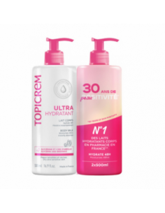 Topicrem pack leche corporal 2 x 500 ml