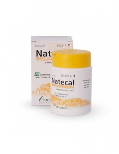 NATECAL 600 mg  COMPRIMIDOS MASTICABLES, 60...