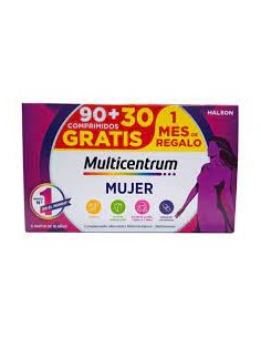 MULTICENTRUM MUJER 90+30 COMPRIMIDOS