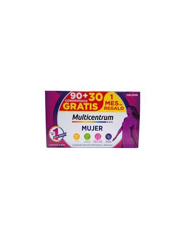 MULTICENTRUM MUJER 90+30 COMPRIMIDOS