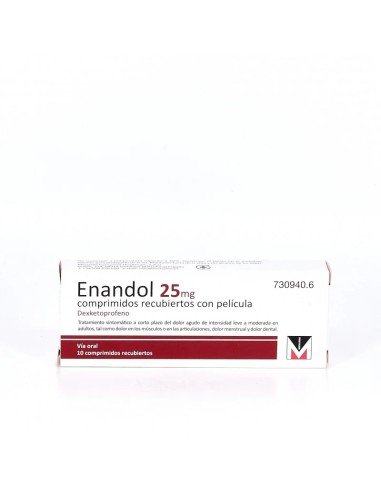 Enandol 25 Mg 10 Comprimidos Recubiertos