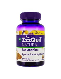 Zzzquil Natura  60 Gummies Sabor Mango & Platano