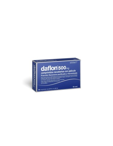 Daflon 500 Mg 60 Comprimidos Recubiertos