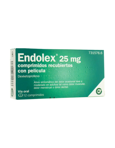 Endolex 25 Mg 12 Comprimidos