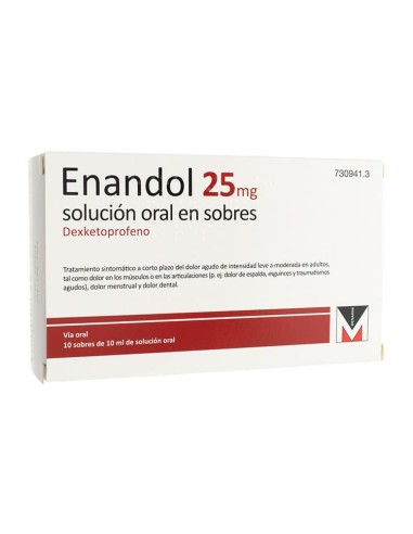 Enandol 25 Mg 10 Sobres Solucion Oral 10 Ml