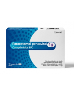 Paracetamol Pensavital Efg 1 G 10 Comprimidos