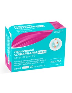 Paracetamol Stadapharm Efg 650 Mg 20 Comprimidos