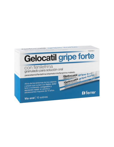 Gelocatil Gripe Forte Con Fenilefrina 10 Sobres...