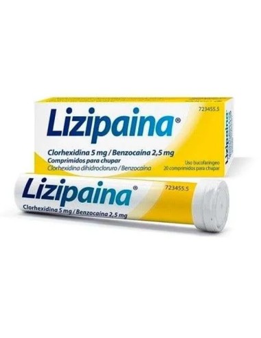 Lizipaina Clorhexidina/Benzocaina 5 Mg/2,5 Mg...
