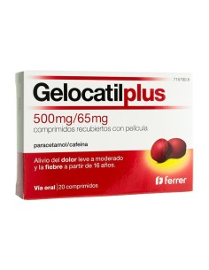 Gelocatil Plus 500 Mg/65 Mg 20 Comprimidos Recubiertos