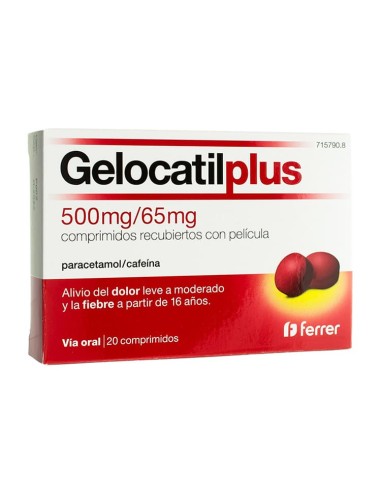 Gelocatil Plus 500 Mg/65 Mg 20 Comprimidos...
