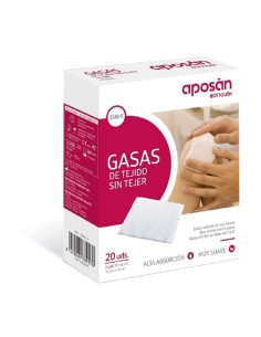 Aposan Gasa Esteril Tejido Sin Tejer Compresas  20 Gasas 20