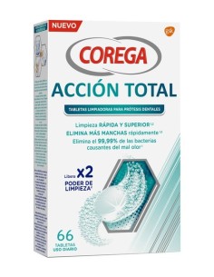 Corega Accion Total Limpiador Limpieza Protesis Dental 66...