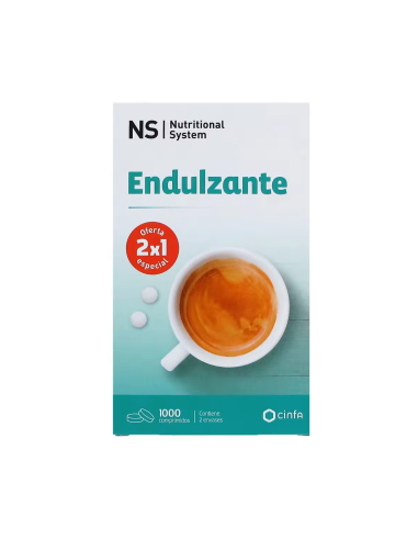 Ns Endulzante  2 Envases 500 Comprimidos