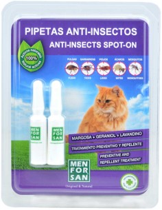 Pipetas Anti-Insectos Menforsan Gatos