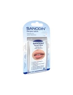 Sanodin Herpes Labial Con Acido Hialuronico  15 Parches