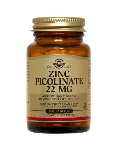 Solgar Picolinato De Zinc 100 Comprimidos