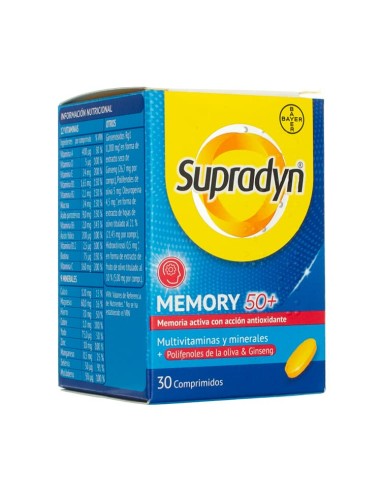 Supradyn Memory 50+  30 Comprimidos