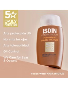 Fotoprotector Isdin Fusion Water Magic Bronze  SPF 50 50 ML 2