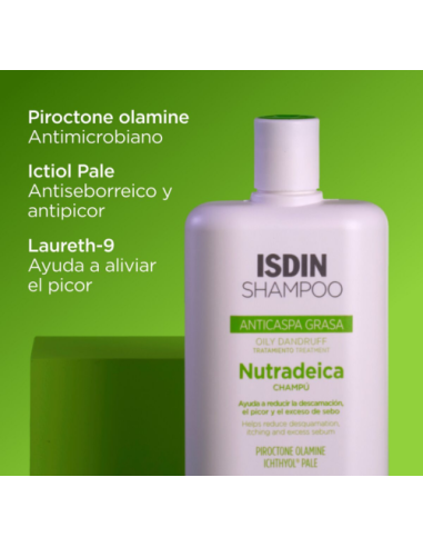 Isdin Shampoo Anticaspa Nutradeica Grasa  1...
