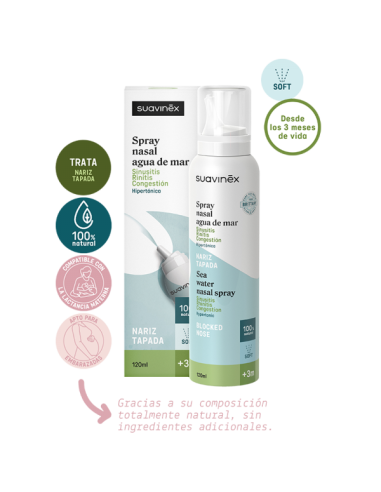 SUAVINEX SPRAY NASAL HIPERTÓNICO 120ML +3MESES