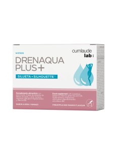 Drenaqua Plus + 14 sticks (sabor piña y mango )