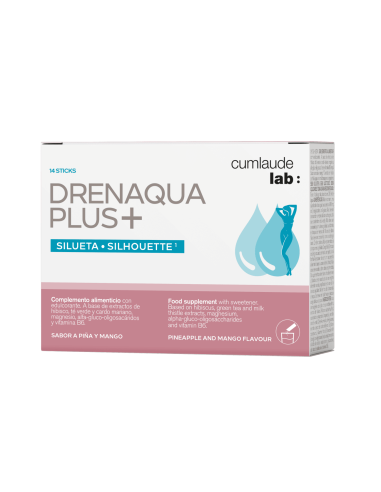 Drenaqua Plus + 14 sticks (sabor piña y mango )