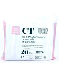 MATERNITY COMPRESAS TOCOLOGICAS DE ALGODÓN 20 UDS INDAS