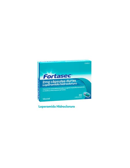 FORTASEC 2 mg capsulas duras, 20 cápsulas