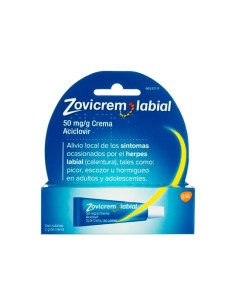 ZOVICREM LABIAL 50 mg/g CREMA,  2 g