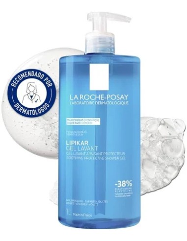 Lipikar Gel lavant , gel de ducha 1L