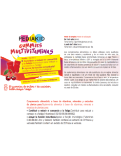 PEDIAKID MULTIVITAMINICO 60 GUMMIES 2