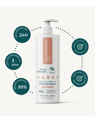 Green cornerss crema hidratante de avena 280 ml