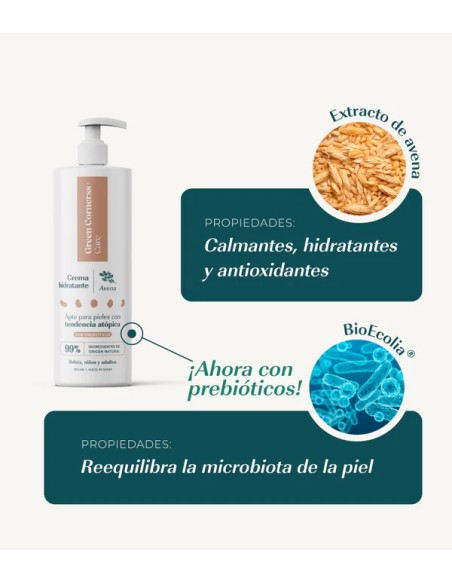 Green cornerss crema hidratante de avena 280 ml