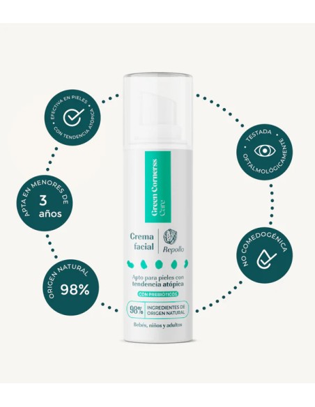 Green cornerss crema facial de repollo 1 envase 50 ml