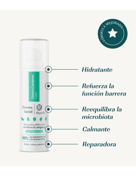 Green cornerss crema facial de repollo 1 envase 50 ml